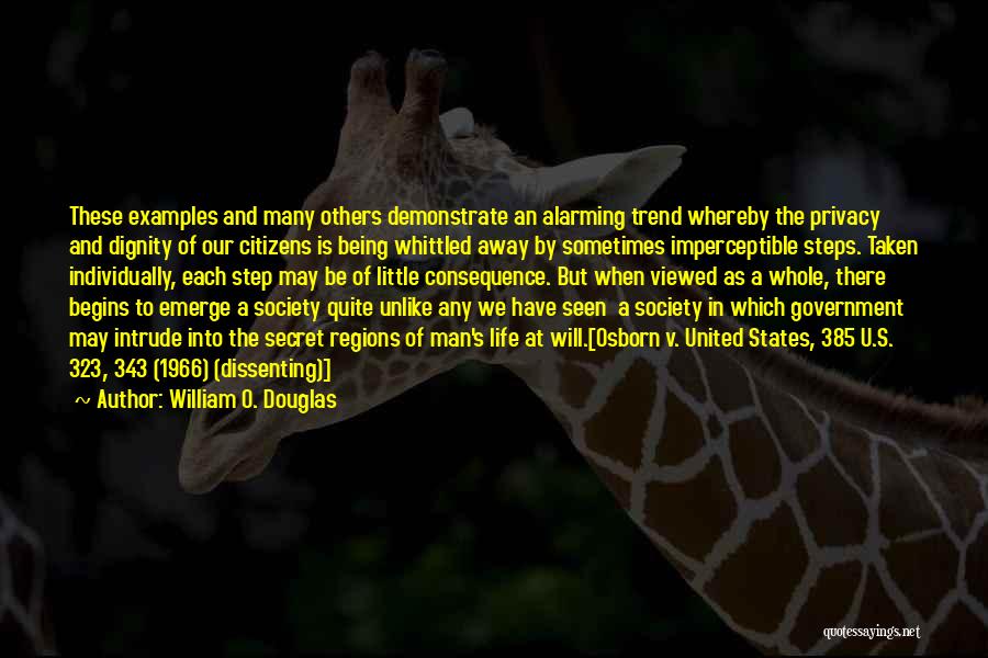 Government And Privacy Quotes By William O. Douglas