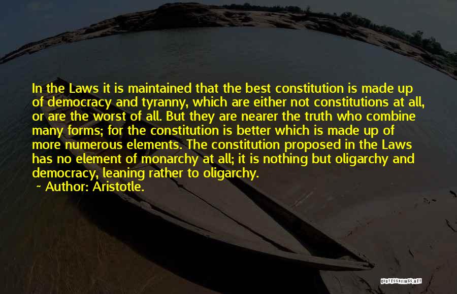 Government And Tyranny Quotes By Aristotle.