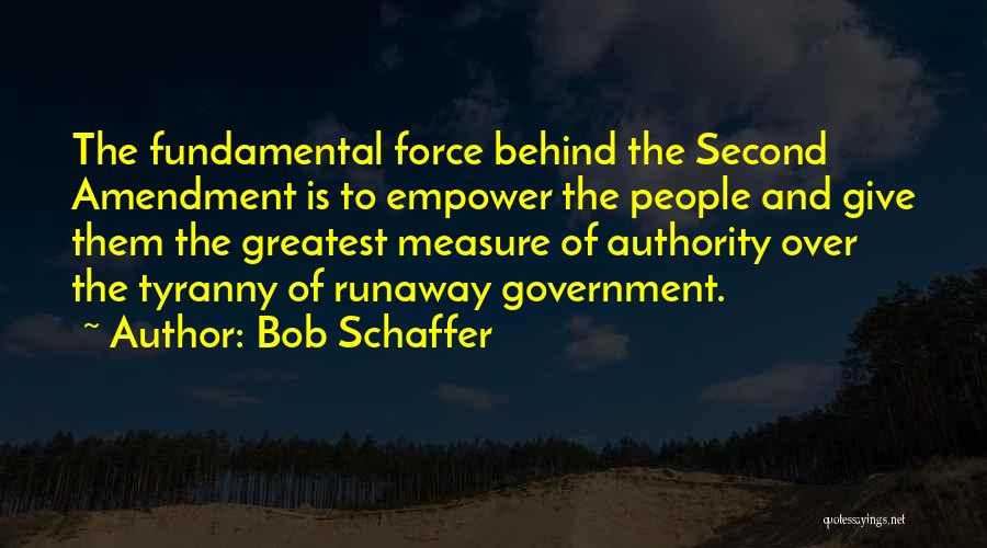 Government And Tyranny Quotes By Bob Schaffer