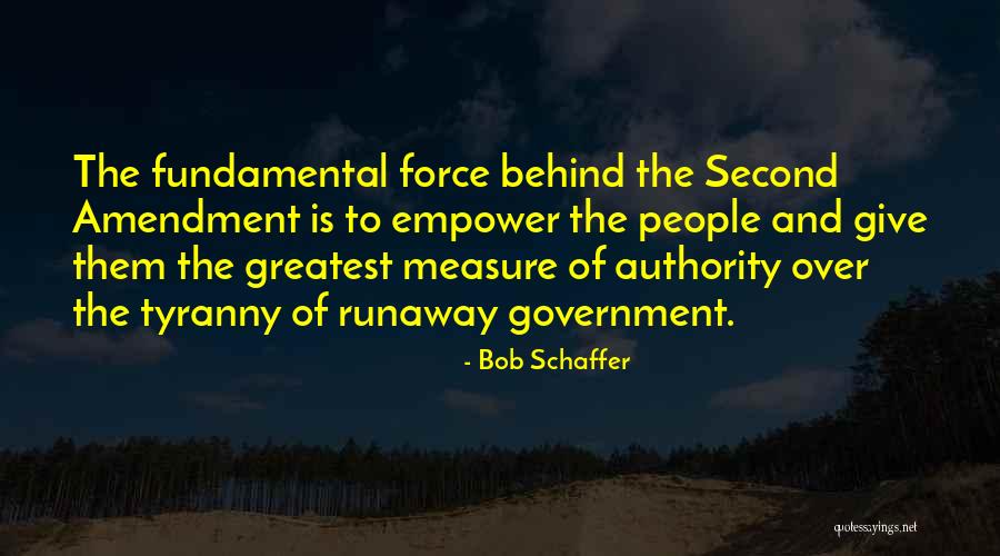 Government And Tyranny Quotes By Bob Schaffer