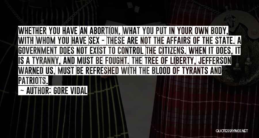 Government And Tyranny Quotes By Gore Vidal