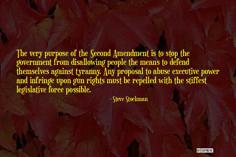 Government And Tyranny Quotes By Steve Stockman