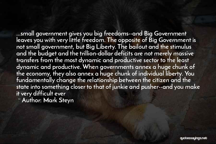 Government Bailout Quotes By Mark Steyn