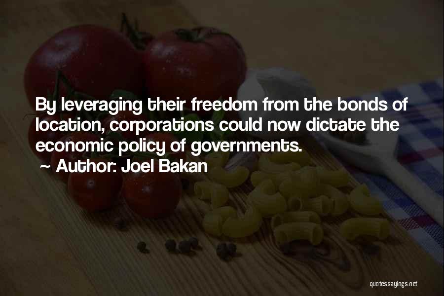 Government Bonds Quotes By Joel Bakan