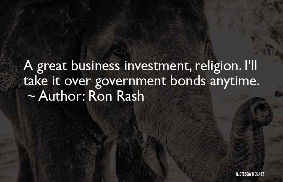 Government Bonds Quotes By Ron Rash