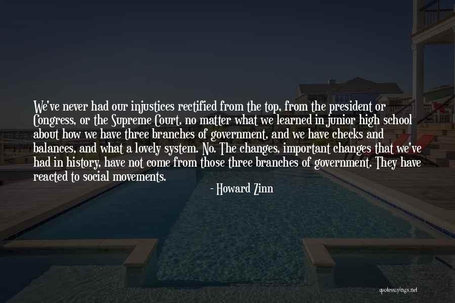 Government Checks And Balances Quotes By Howard Zinn