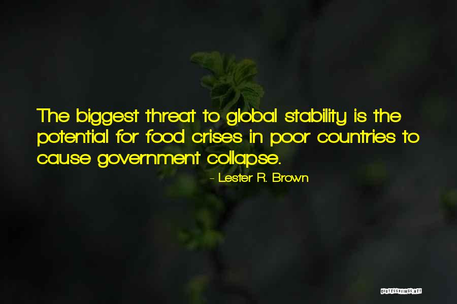 Government Collapse Quotes By Lester R. Brown Government Collapse Quotes By Lester R. Brown