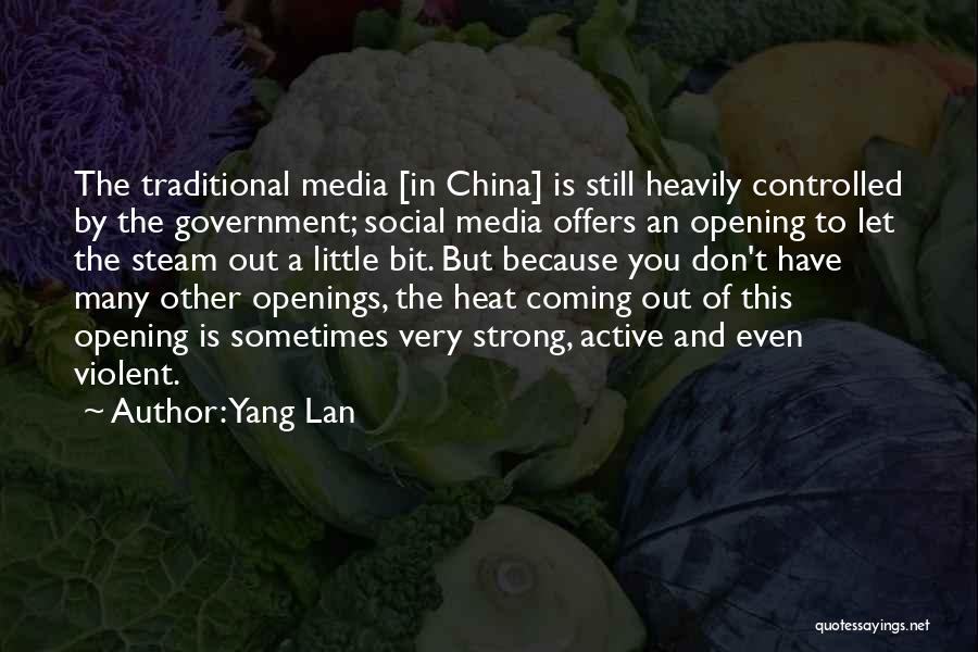 Government Controlled Media Quotes By Yang Lan