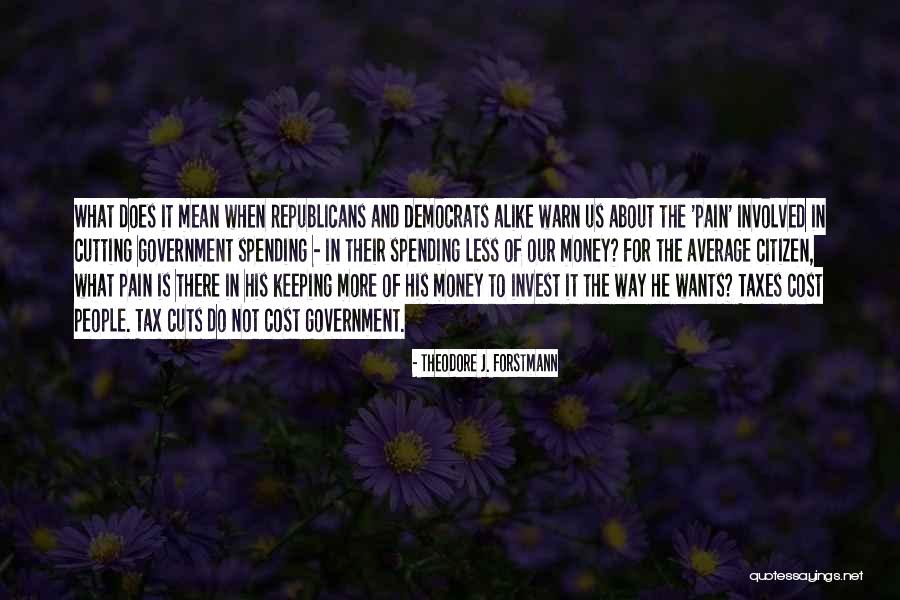 Government Cuts Quotes By Theodore J. Forstmann Government Cuts Quotes By Theodore J. Forstmann