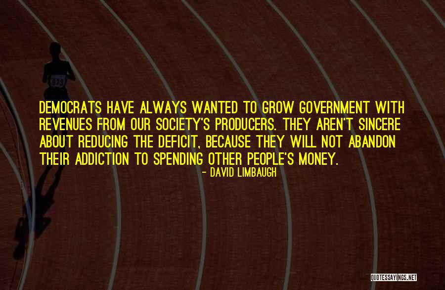 Government Deficit Quotes By David Limbaugh