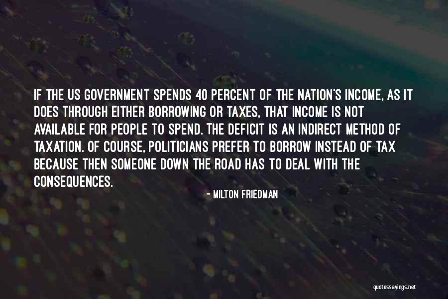 Government Deficit Quotes By Milton Friedman