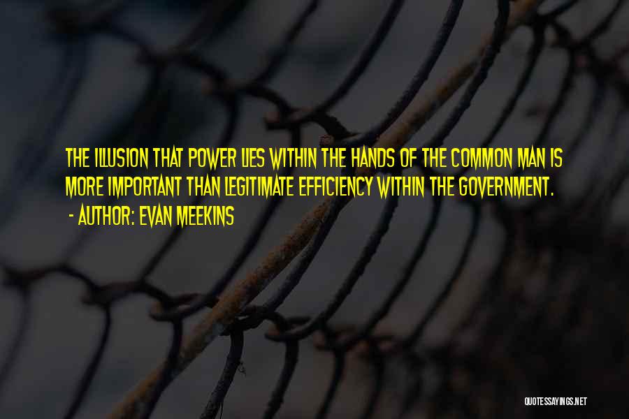 Government Efficiency Quotes By Evan Meekins