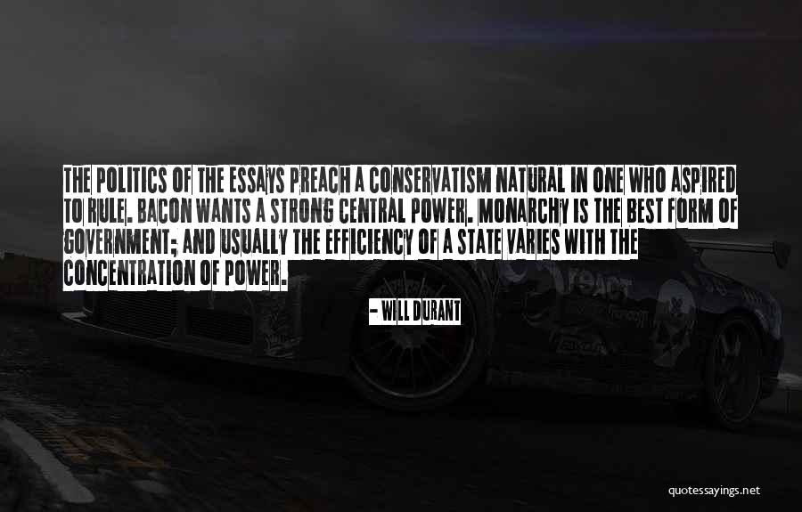 Government Efficiency Quotes By Will Durant