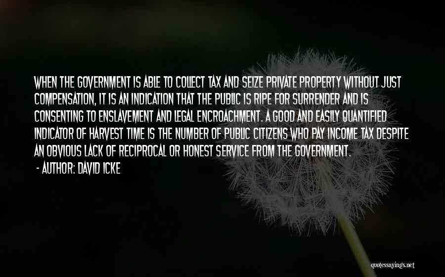 Government Enslavement Quotes By David Icke