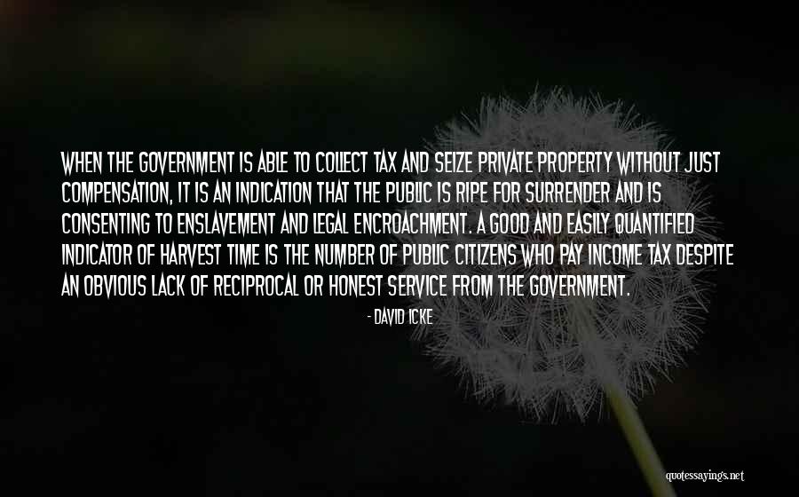 Government Enslavement Quotes By David Icke