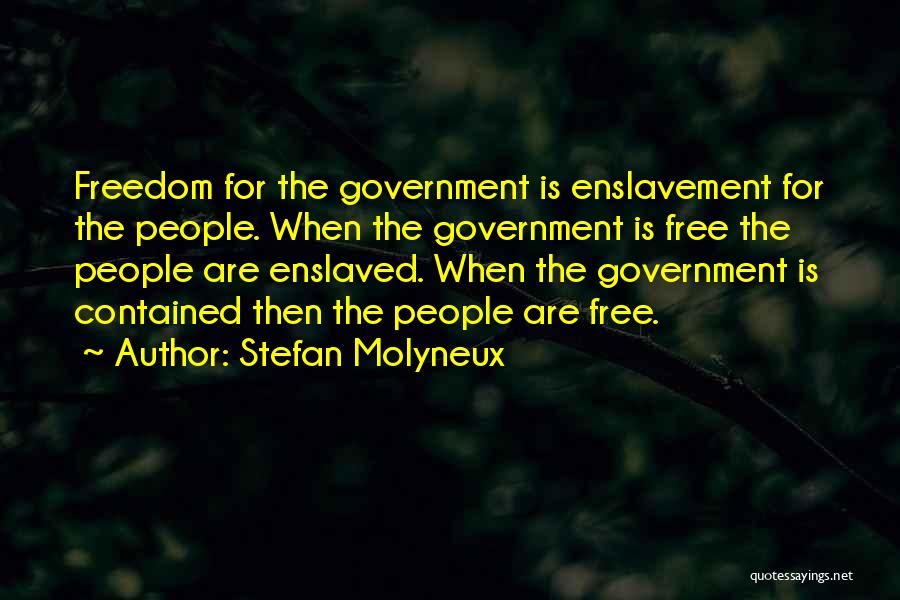 Government Enslavement Quotes By Stefan Molyneux