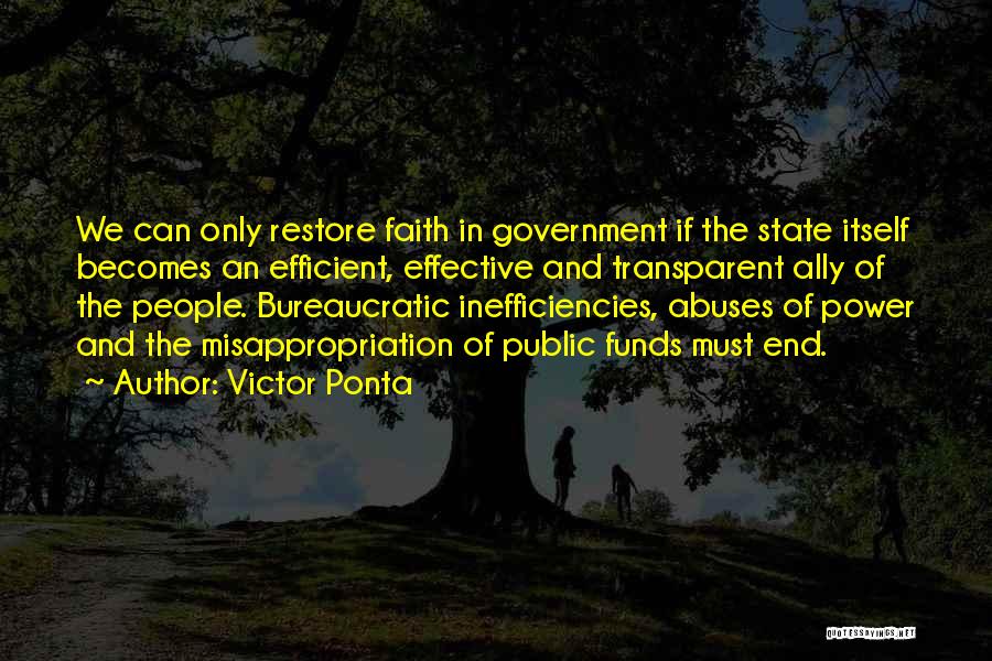 Government Funds Quotes By Victor Ponta