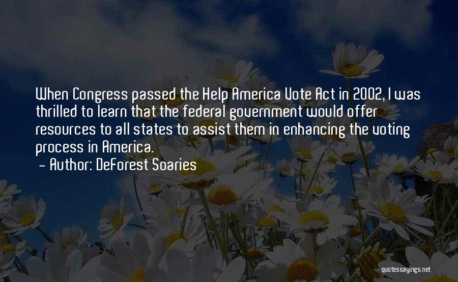 Government Help Quotes By DeForest Soaries