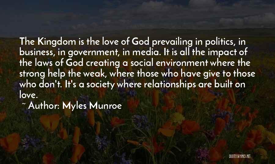 Government Help Quotes By Myles Munroe