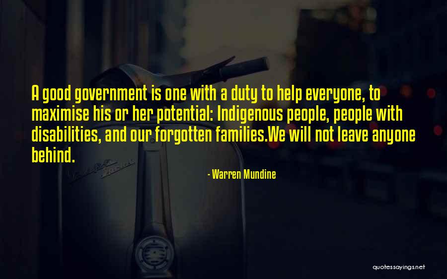 Government Helping People Quotes By Warren Mundine Government Helping People Quotes By Warren Mundine