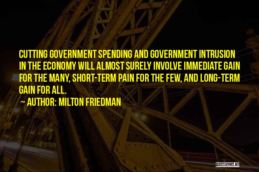 Government Intrusion Quotes By Milton Friedman