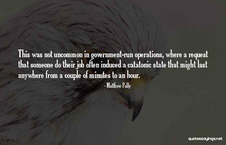 Government Job Quotes By Matthew Polly