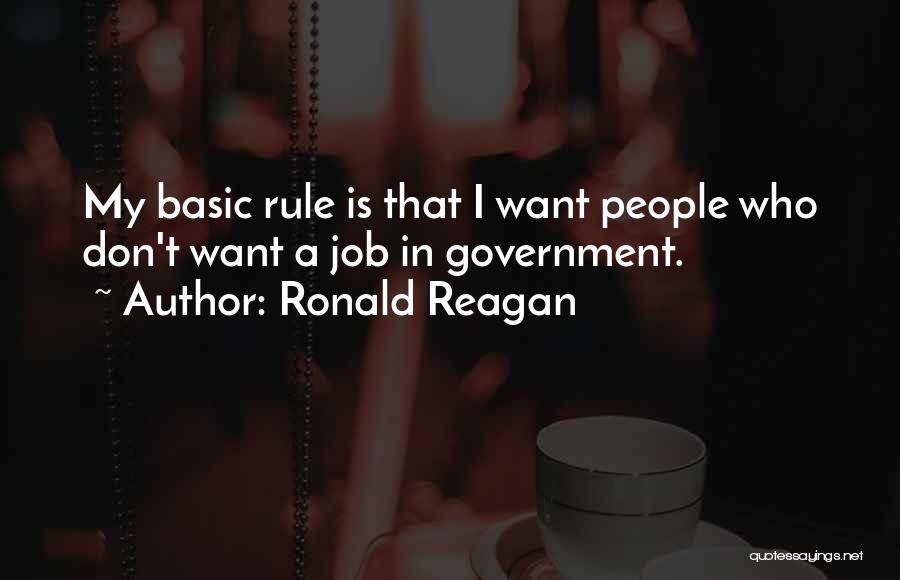 Government Jobs Quotes By Ronald Reagan
