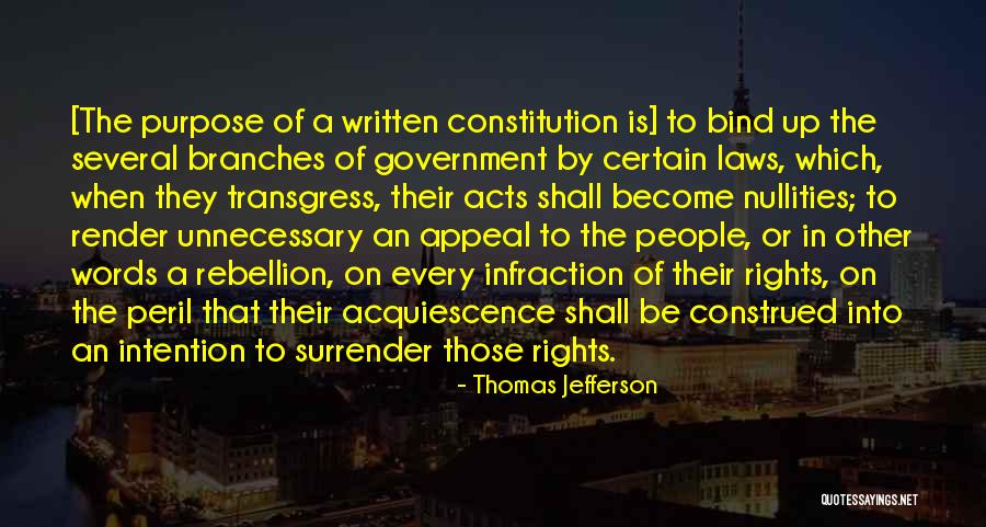 Government Laws Quotes By Thomas Jefferson