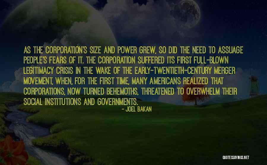 Government Legitimacy Quotes By Joel Bakan Government Legitimacy Quotes By Joel Bakan