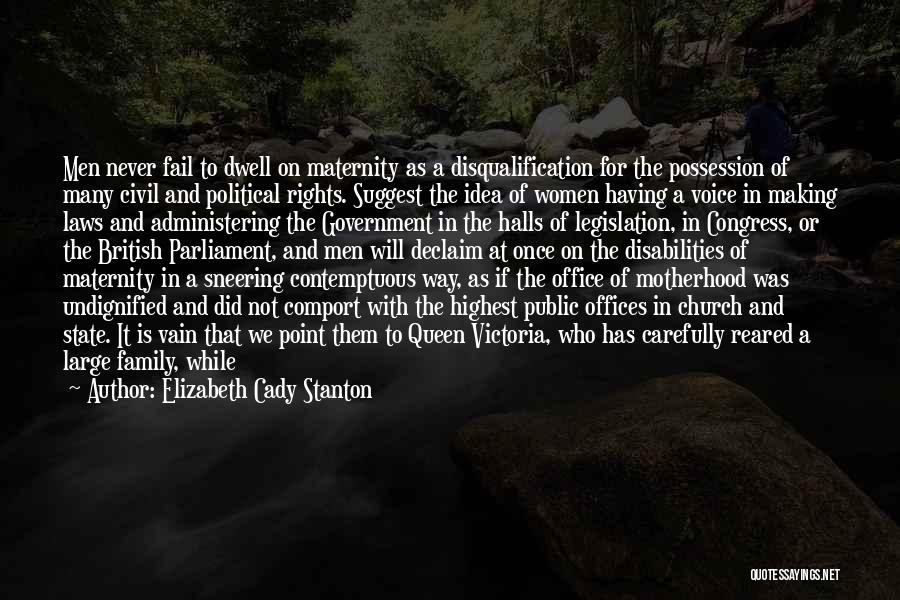 Government Offices Quotes By Elizabeth Cady Stanton