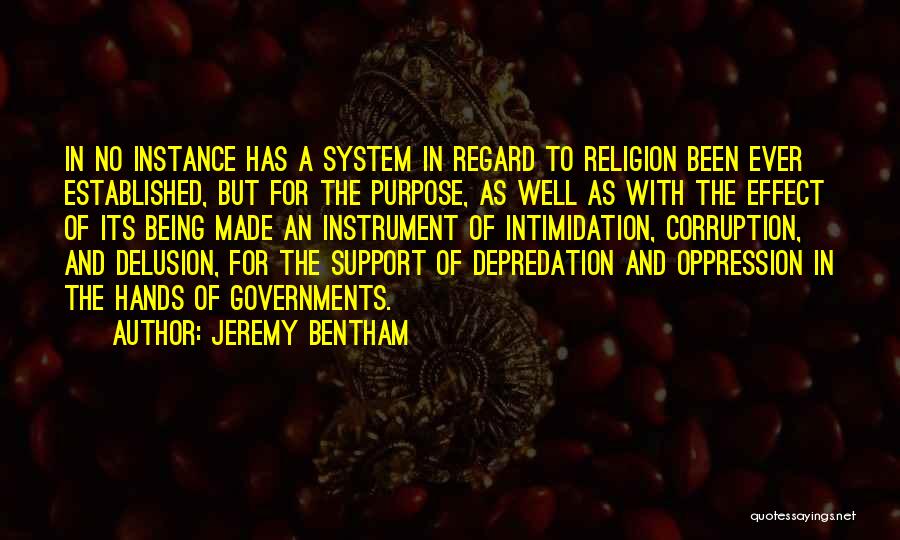 Government Oppression Quotes By Jeremy Bentham