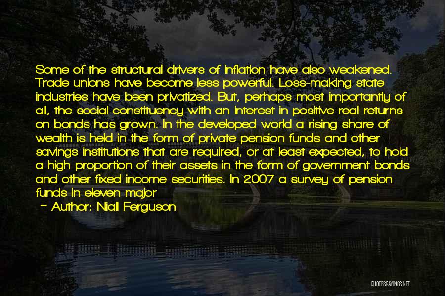 Government Pension Quotes By Niall Ferguson