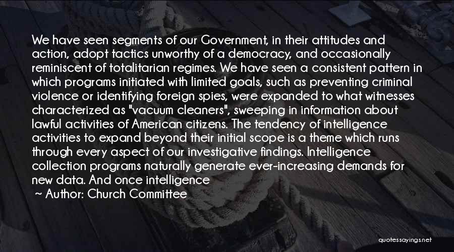 Government Programs Quotes By Church Committee