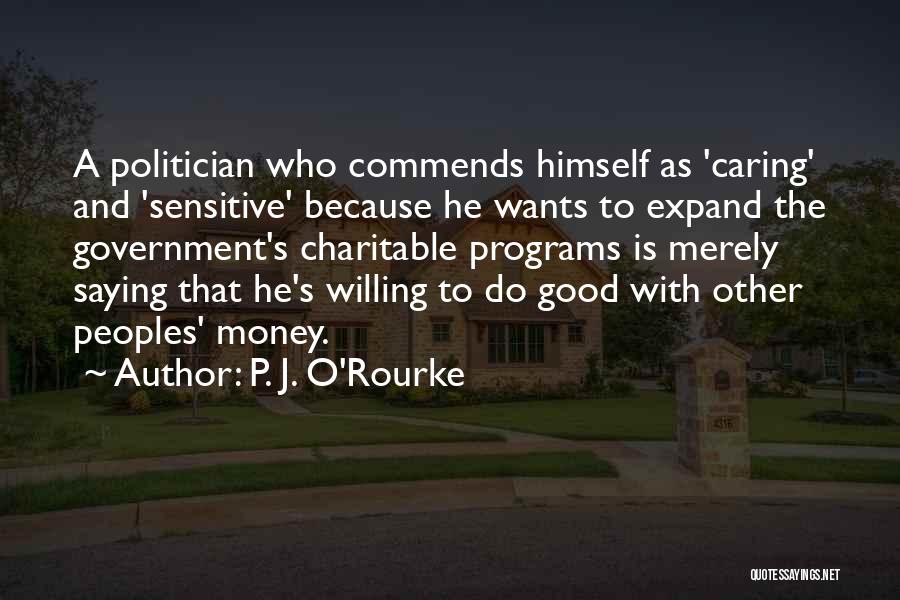 Government Programs Quotes By P. J. O'Rourke