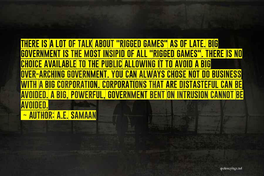 Government Regulations Quotes By A.E. Samaan
