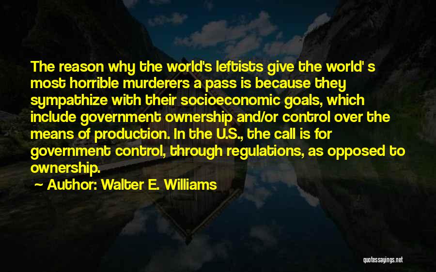 Government Regulations Quotes By Walter E. Williams