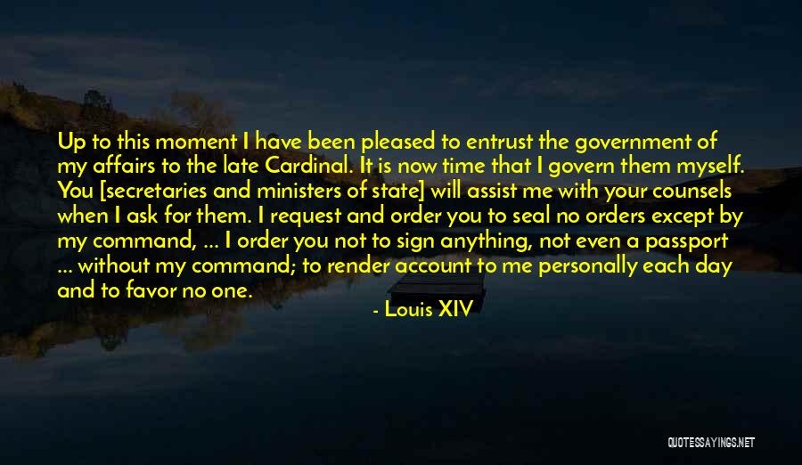 Government Request For Quotes By Louis XIV Government Request For Quotes By Louis XIV