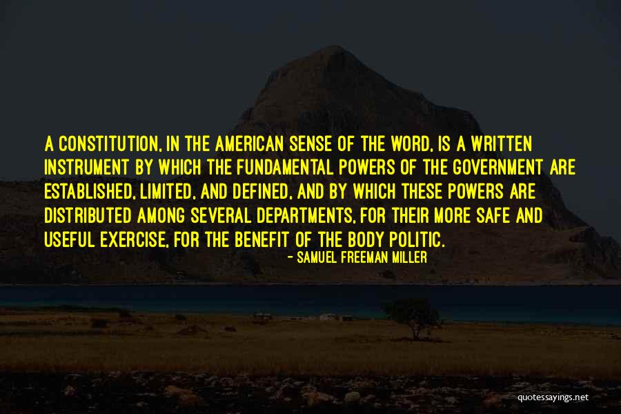 Government Safe Quotes By Samuel Freeman Miller Government Safe Quotes By Samuel Freeman Miller
