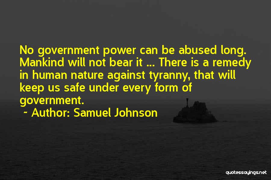 Government Tyranny Quotes By Samuel Johnson