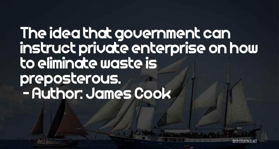 Government Waste Quotes By James Cook