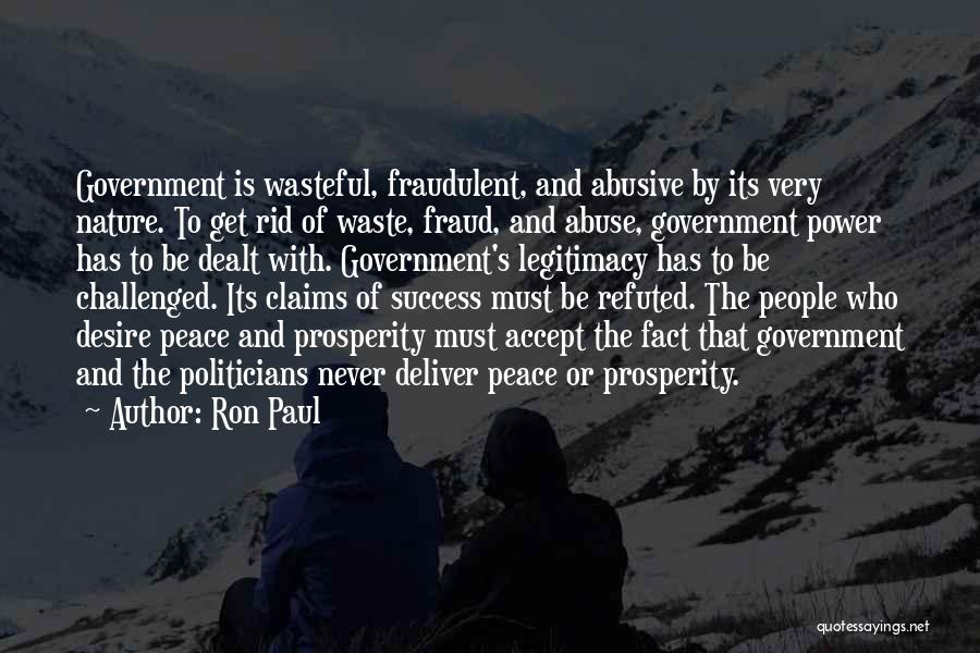 Government Waste Quotes By Ron Paul