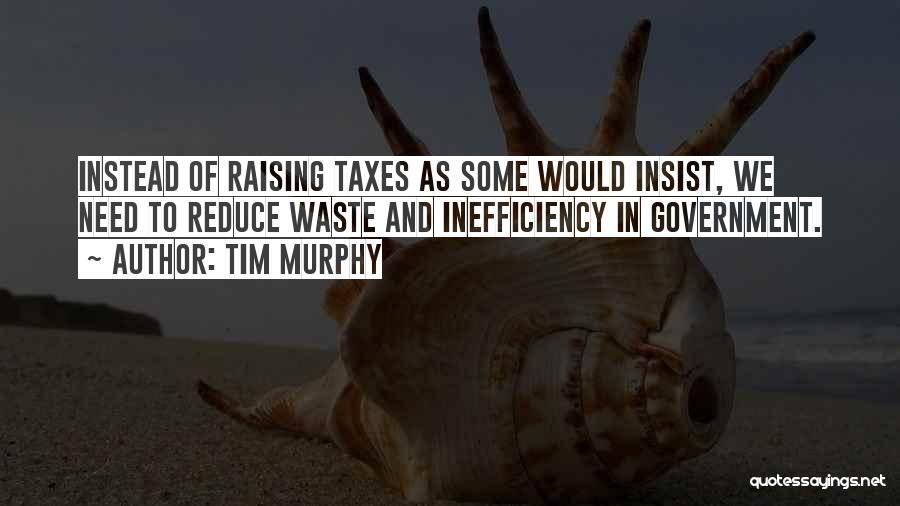 Government Waste Quotes By Tim Murphy