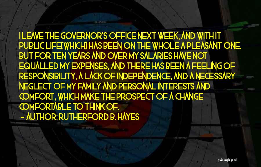 Governor Quotes By Rutherford B. Hayes