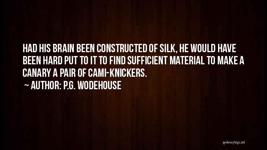 G'quan Quotes By P.G. Wodehouse