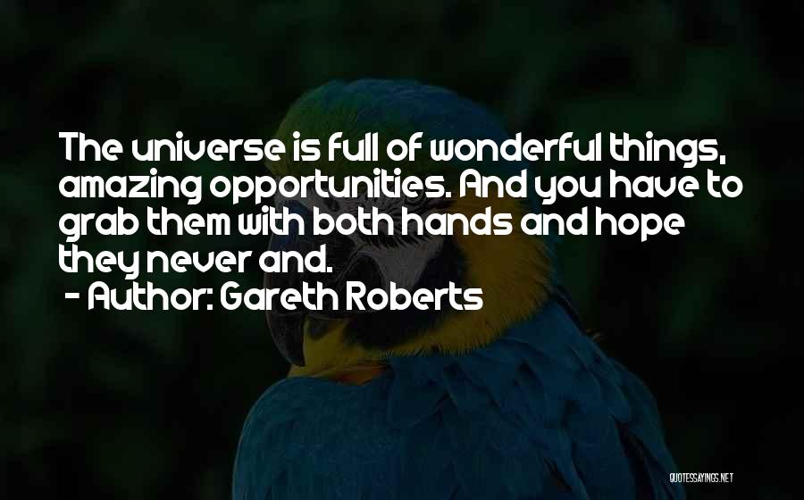 Grab It With Both Hands Quotes By Gareth Roberts