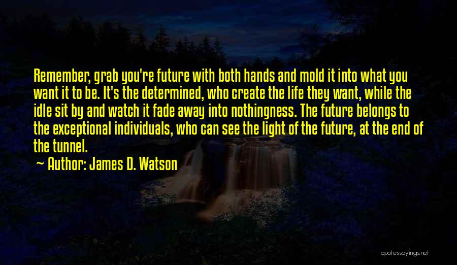 Grab It With Both Hands Quotes By James D. Watson