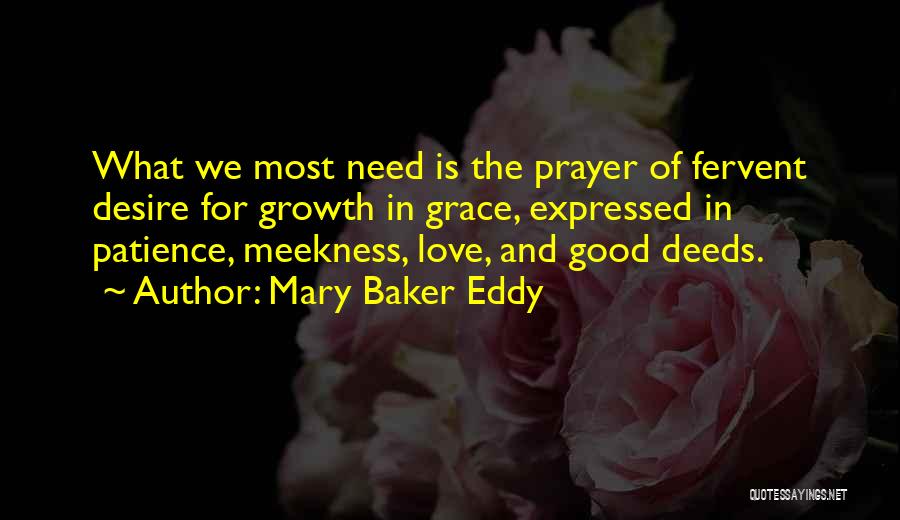 Grace And Patience Quotes By Mary Baker Eddy