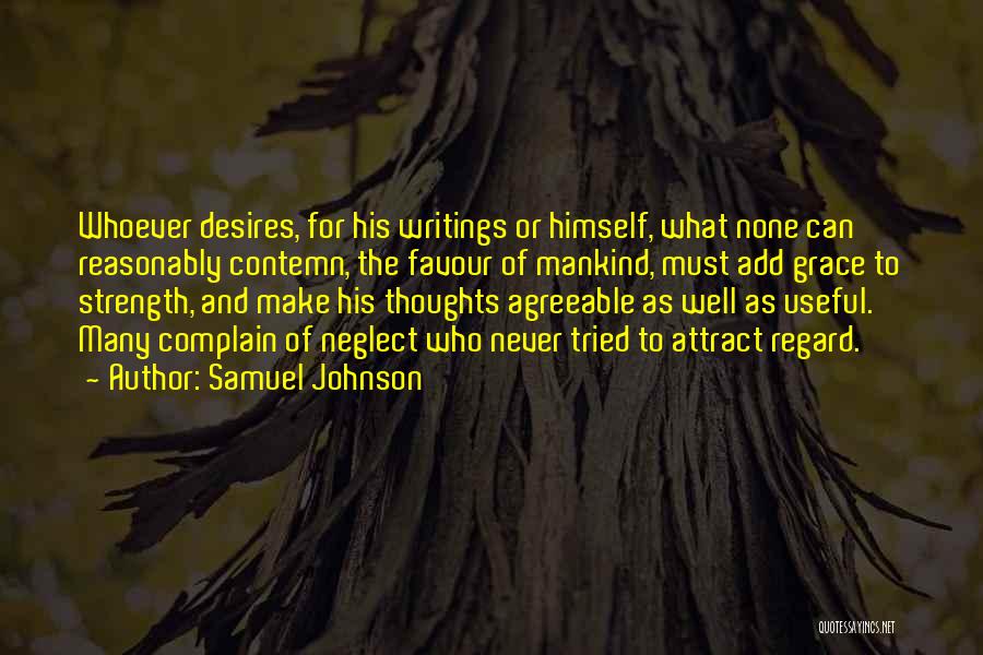 Grace And Strength Quotes By Samuel Johnson