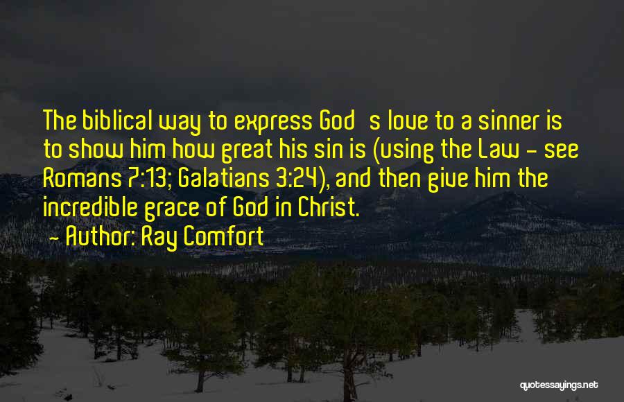 Grace Biblical Quotes By Ray Comfort