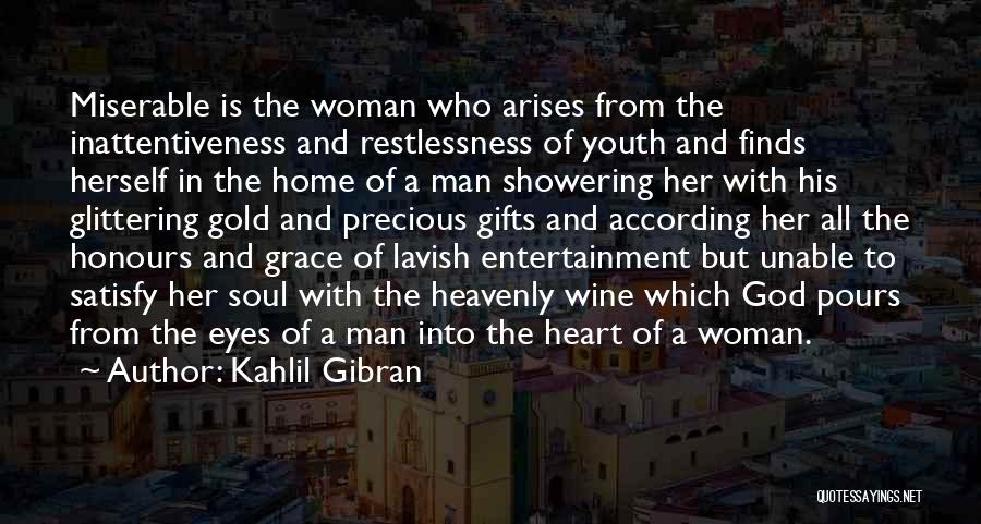 Grace Of Woman Quotes By Kahlil Gibran